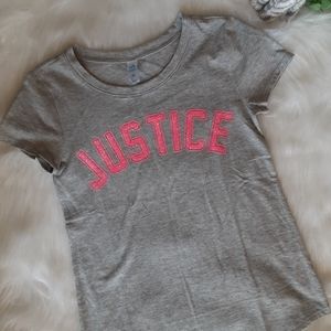 Justice Girl's Short Sleeve Shirt Size:12